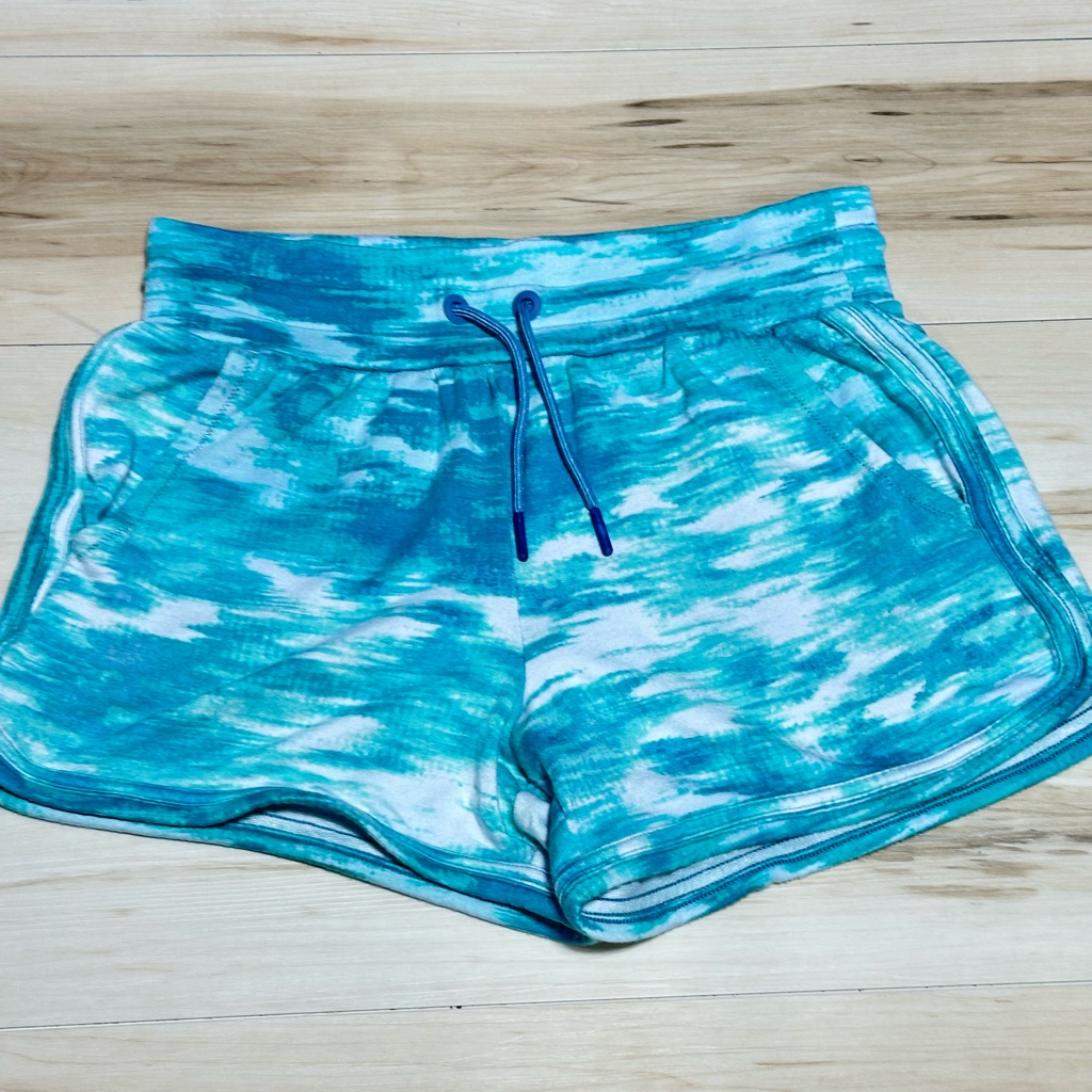 Blue Tie-Dye Girls Athleta Shorts Size Xl 19-443